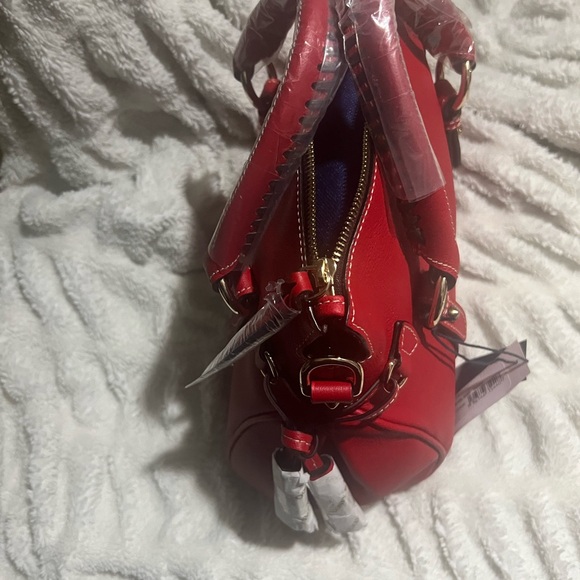Dooney & Bourke Cherry Red Satchel - Picture 4 of 7